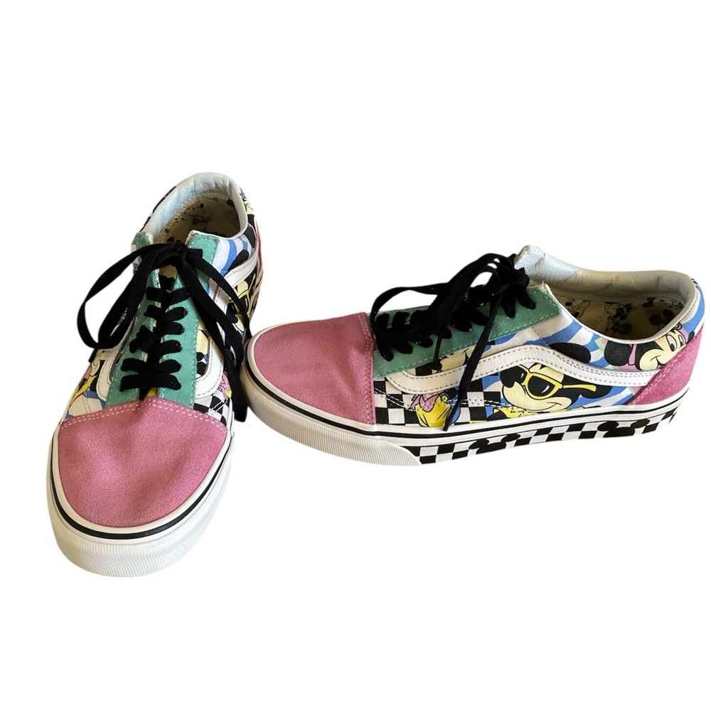 VANS Old Skool Disney Collab 80’s Mickey Mouse Men’s 8.5 Disneyland Sneakerhead - Picture 2 of 10